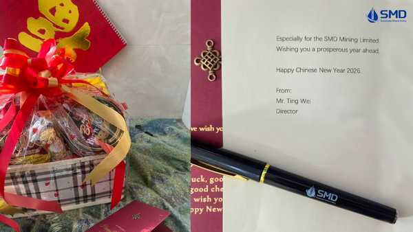 Warmly grateful for the thoughtful New Year gift from our valued client.